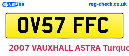 OV57FFC are the vehicle registration plates.