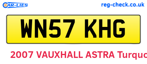 WN57KHG are the vehicle registration plates.