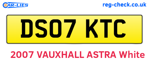 DS07KTC are the vehicle registration plates.