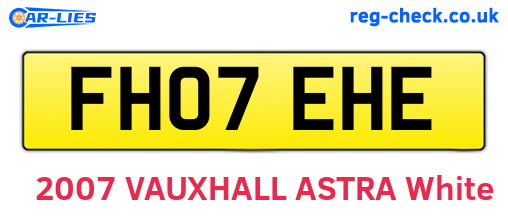 FH07EHE are the vehicle registration plates.