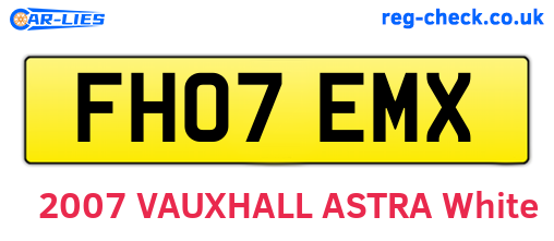 FH07EMX are the vehicle registration plates.