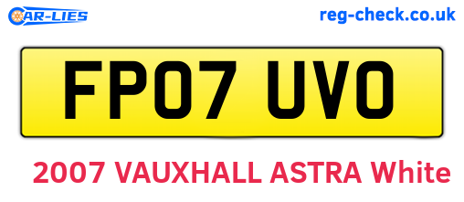 FP07UVO are the vehicle registration plates.