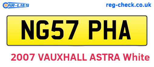 NG57PHA are the vehicle registration plates.