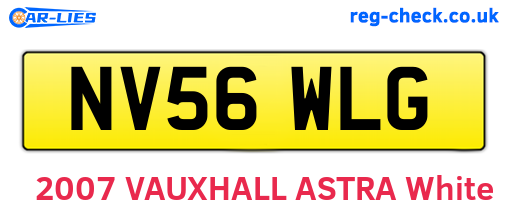 NV56WLG are the vehicle registration plates.