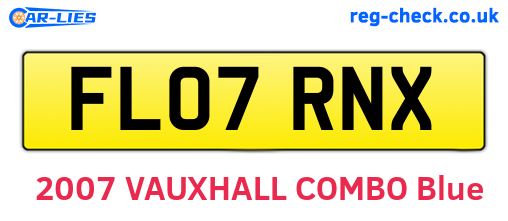 FL07RNX are the vehicle registration plates.