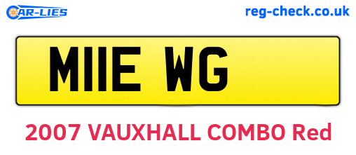 M11EWG are the vehicle registration plates.