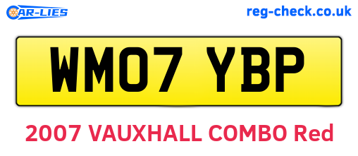 WM07YBP are the vehicle registration plates.