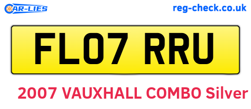 FL07RRU are the vehicle registration plates.