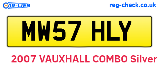 MW57HLY are the vehicle registration plates.