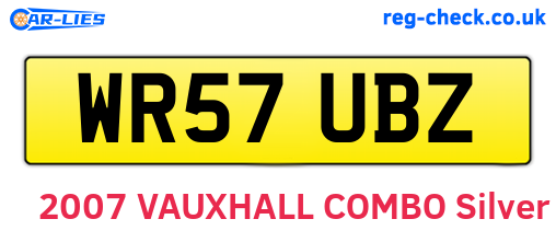 WR57UBZ are the vehicle registration plates.