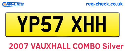 YP57XHH are the vehicle registration plates.