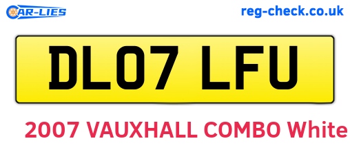 DL07LFU are the vehicle registration plates.