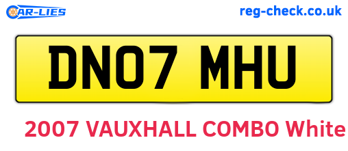 DN07MHU are the vehicle registration plates.