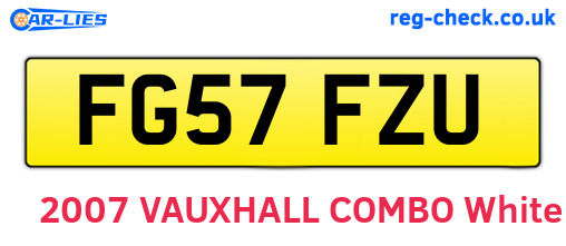 FG57FZU are the vehicle registration plates.