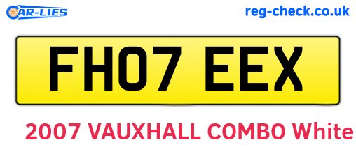 FH07EEX are the vehicle registration plates.