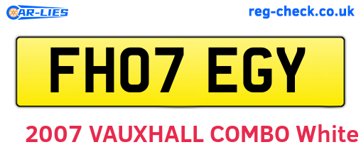 FH07EGY are the vehicle registration plates.