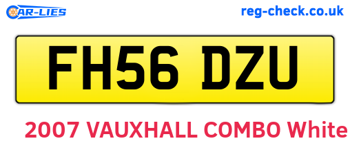 FH56DZU are the vehicle registration plates.