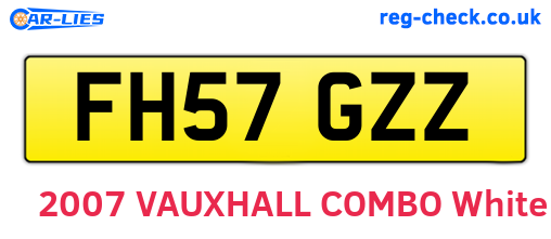 FH57GZZ are the vehicle registration plates.