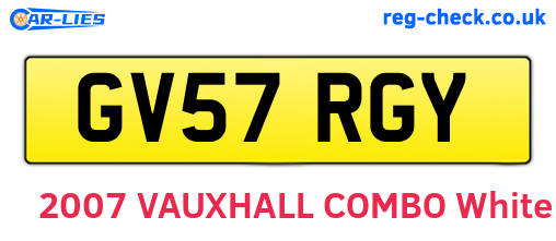 GV57RGY are the vehicle registration plates.
