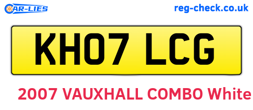 KH07LCG are the vehicle registration plates.