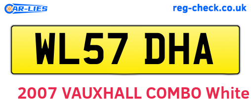 WL57DHA are the vehicle registration plates.