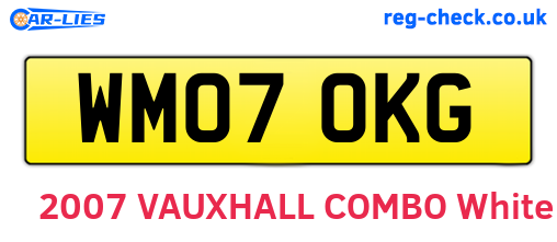 WM07OKG are the vehicle registration plates.