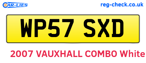 WP57SXD are the vehicle registration plates.