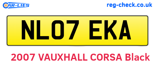 NL07EKA are the vehicle registration plates.