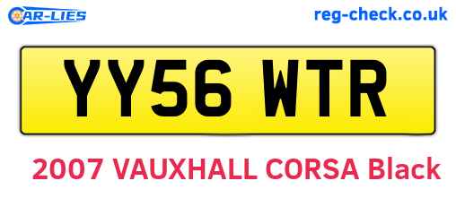 YY56WTR are the vehicle registration plates.