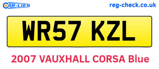 WR57KZL are the vehicle registration plates.