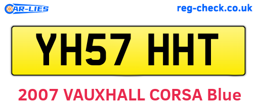 YH57HHT are the vehicle registration plates.
