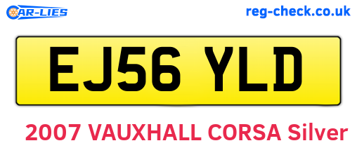 EJ56YLD are the vehicle registration plates.