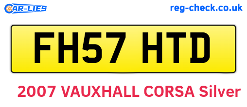 FH57HTD are the vehicle registration plates.