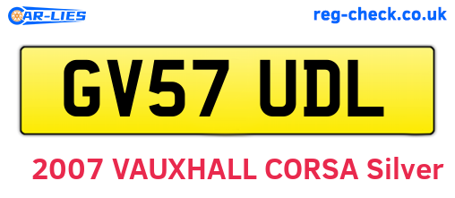 GV57UDL are the vehicle registration plates.