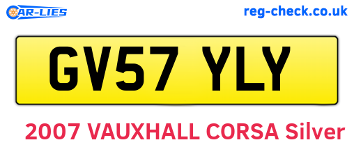 GV57YLY are the vehicle registration plates.