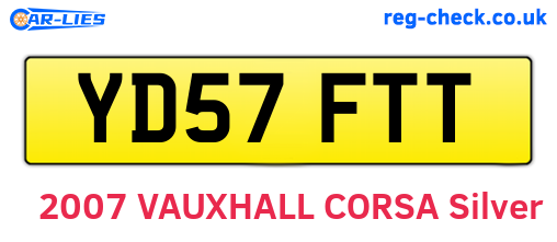 YD57FTT are the vehicle registration plates.