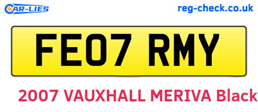 FE07RMY are the vehicle registration plates.