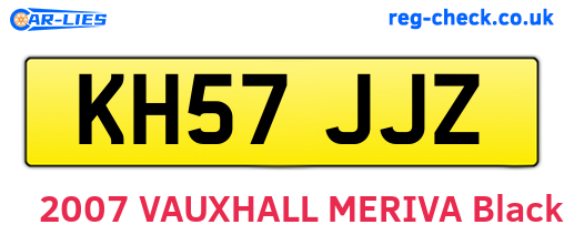 KH57JJZ are the vehicle registration plates.