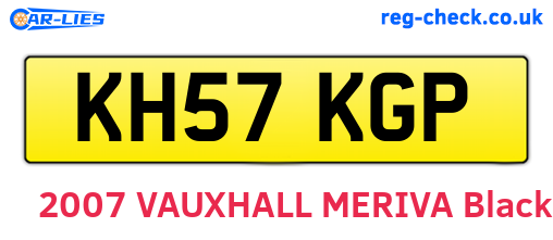 KH57KGP are the vehicle registration plates.