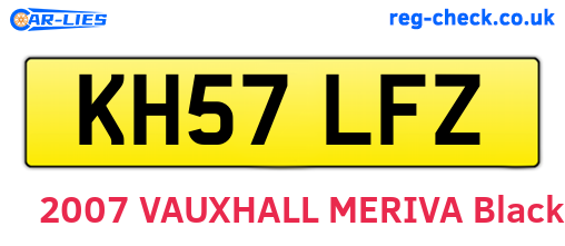 KH57LFZ are the vehicle registration plates.