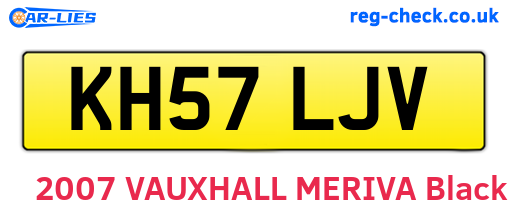 KH57LJV are the vehicle registration plates.