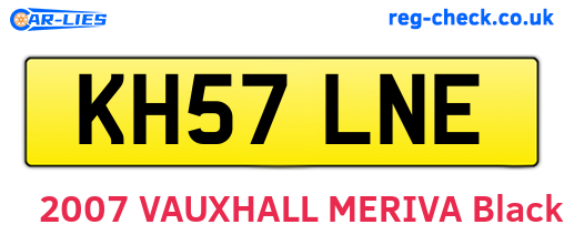 KH57LNE are the vehicle registration plates.