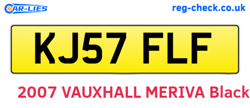 KJ57FLF are the vehicle registration plates.