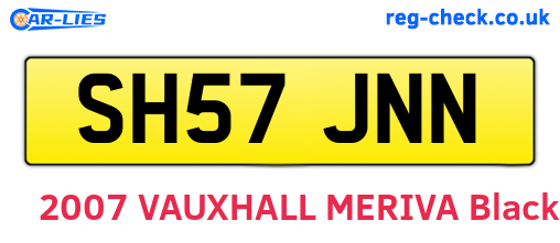SH57JNN are the vehicle registration plates.