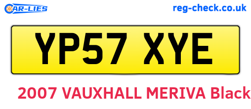 YP57XYE are the vehicle registration plates.
