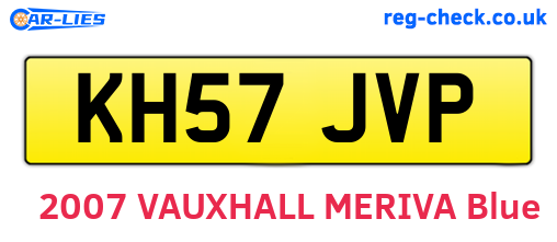 KH57JVP are the vehicle registration plates.