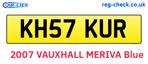 KH57KUR are the vehicle registration plates.