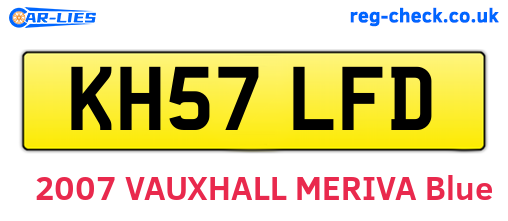 KH57LFD are the vehicle registration plates.