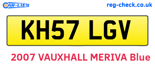 KH57LGV are the vehicle registration plates.