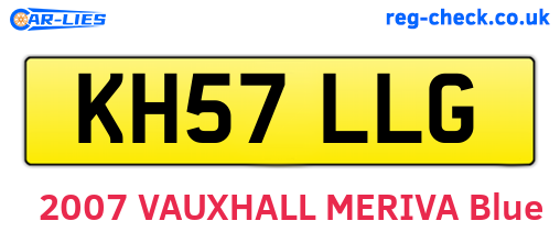 KH57LLG are the vehicle registration plates.